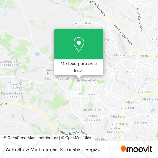 Auto Show Multimarcas mapa