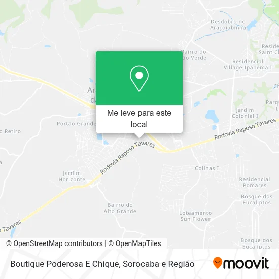 Boutique Poderosa E Chique mapa