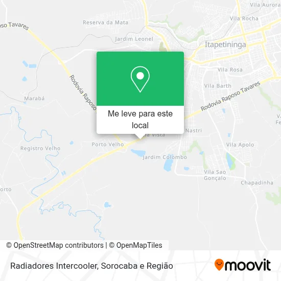 Radiadores Intercooler mapa