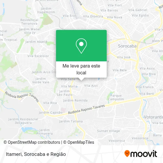 Itameri mapa