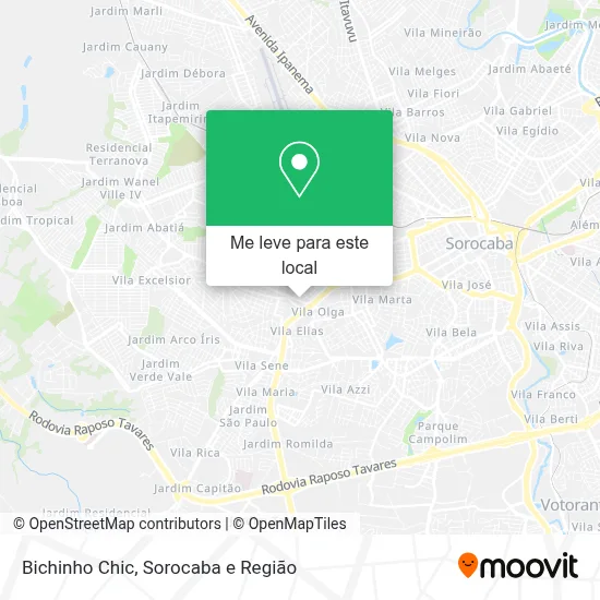 Bichinho Chic mapa