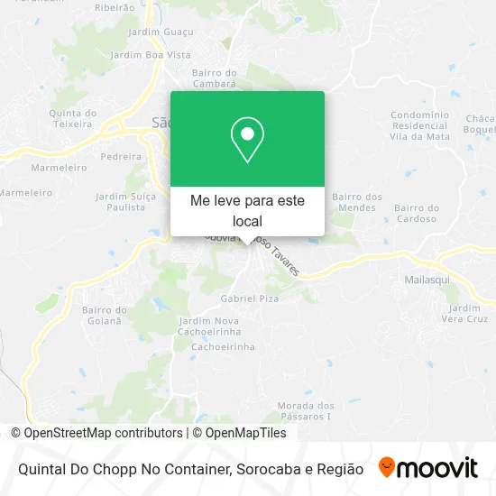 Quintal Do Chopp No Container mapa