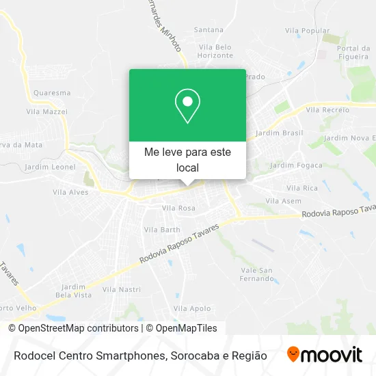 Rodocel Centro Smartphones mapa