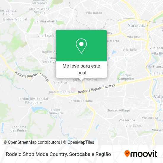 Rodeio Shop Moda Country mapa
