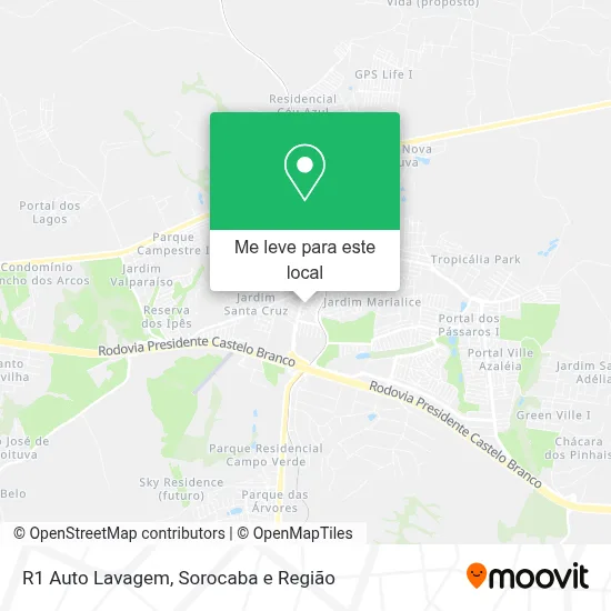 R1 Auto Lavagem mapa