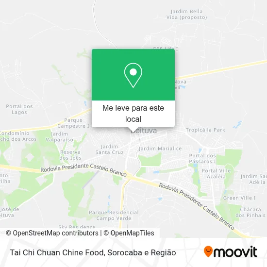 Tai Chi Chuan Chine Food mapa