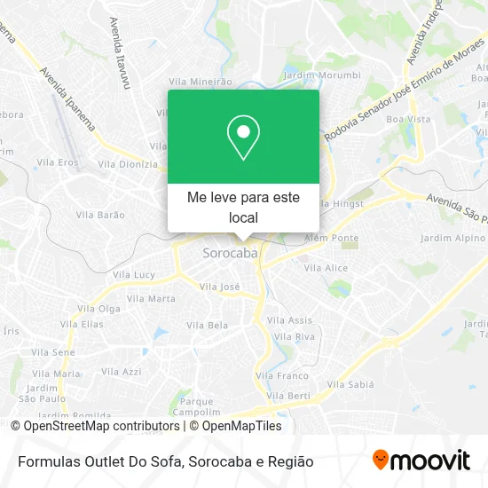 Formulas Outlet Do Sofa mapa