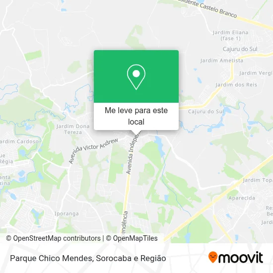 Parque Chico Mendes mapa