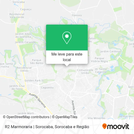 R2 Marmoraria | Sorocaba mapa