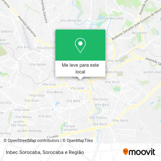 Inbec Sorocaba mapa
