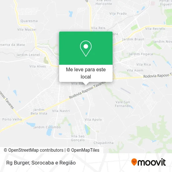 Rg Burger mapa