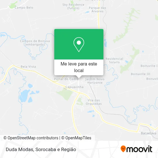 Duda Modas mapa