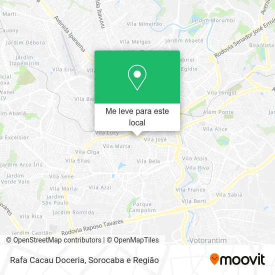 Rafa Cacau Doceria mapa