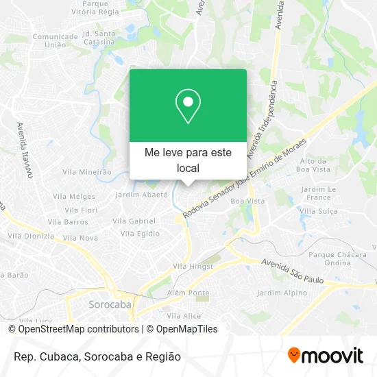 Rep. Cubaca mapa