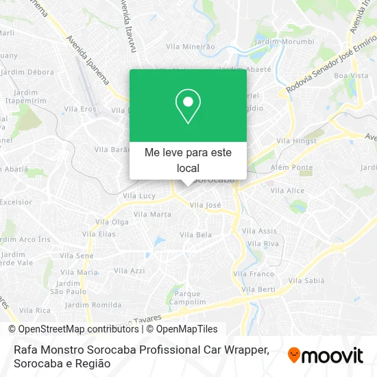 Rafa Monstro  Sorocaba Profissional Car Wrapper mapa