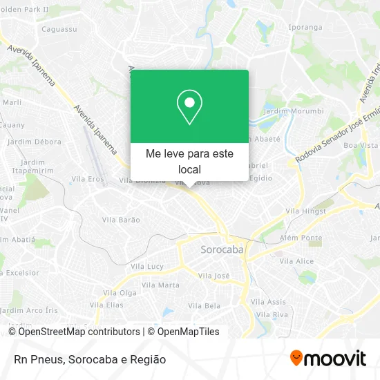 Rn Pneus mapa