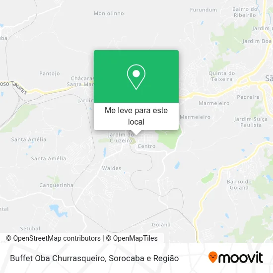 Buffet Oba Churrasqueiro mapa