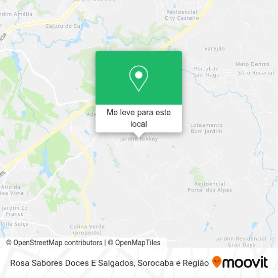 Rosa Sabores Doces E Salgados mapa