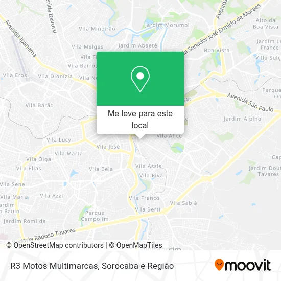 R3 Motos Multimarcas mapa