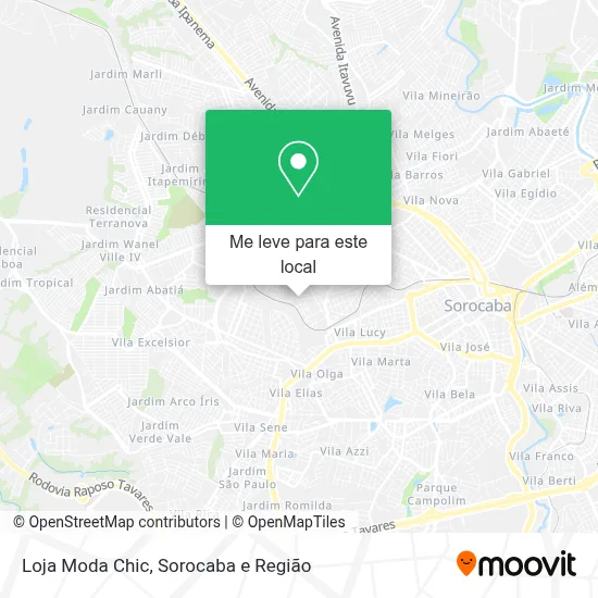 Loja Moda Chic mapa