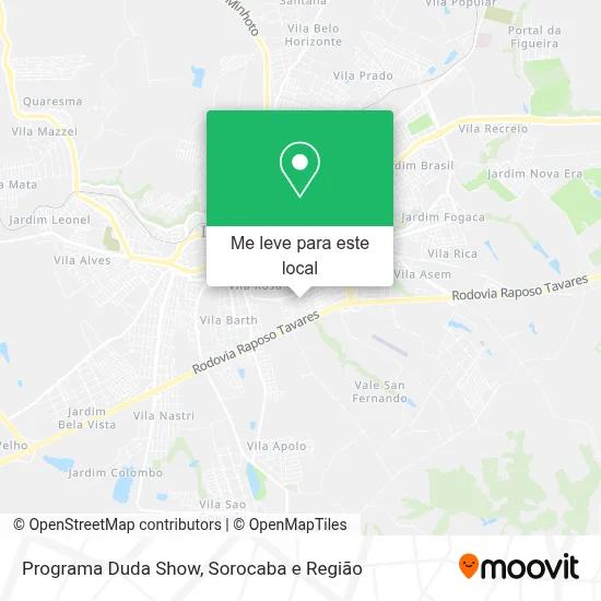 Programa Duda Show mapa