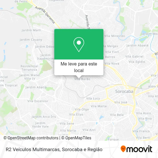 R2 Veículos Multimarcas mapa