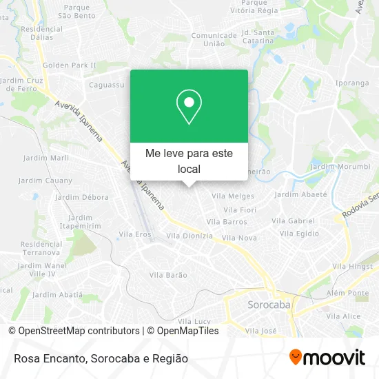 Rosa Encanto mapa