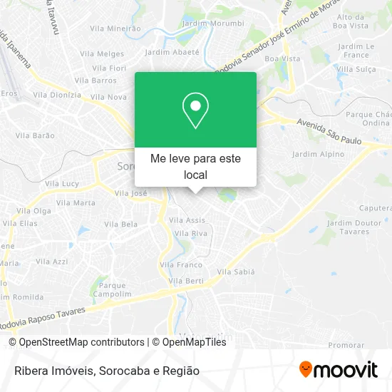 Ribera Imóveis mapa