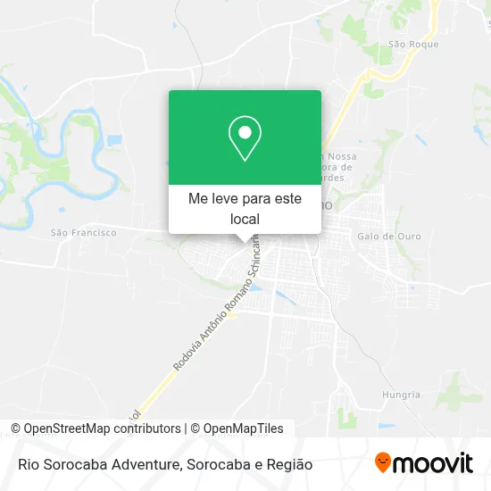 Rio Sorocaba Adventure mapa