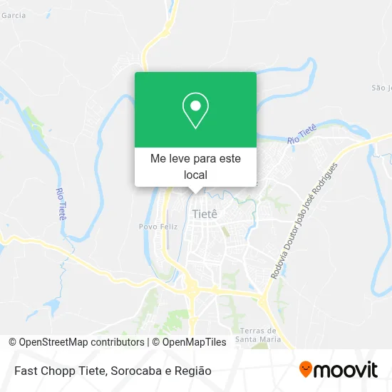 Fast Chopp Tiete mapa