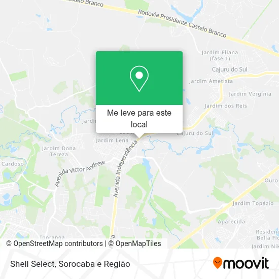 Shell Select mapa
