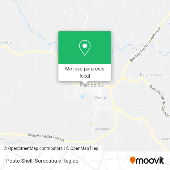 Posto Shell mapa
