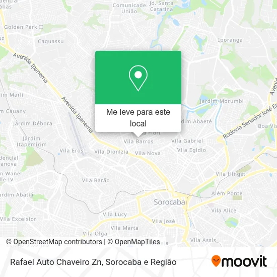 Rafael Auto Chaveiro Zn mapa