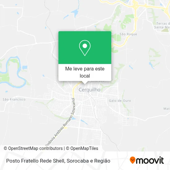 Posto Fratello Rede Shell mapa