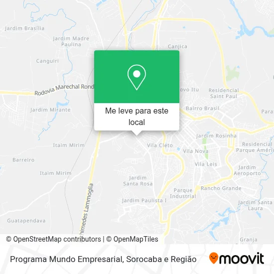 Programa Mundo Empresarial mapa