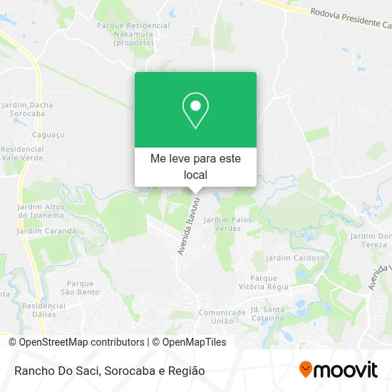 Rancho Do Saci mapa