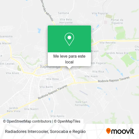 Radiadores Intercooler mapa