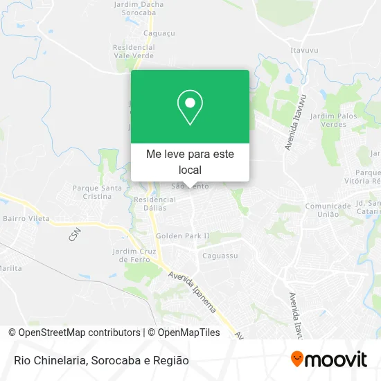 Rio Chinelaria mapa