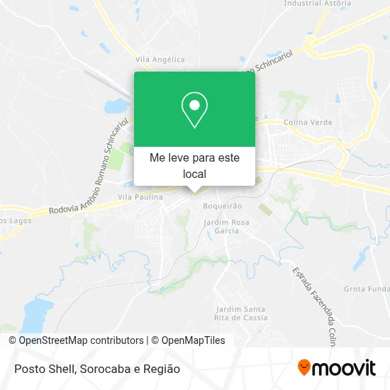 Posto Shell mapa