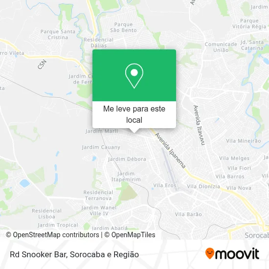 Rd Snooker Bar mapa