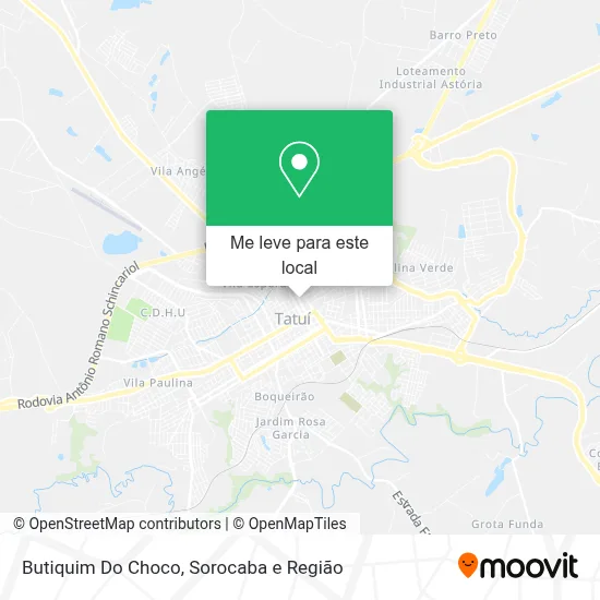 Butiquim Do Choco mapa
