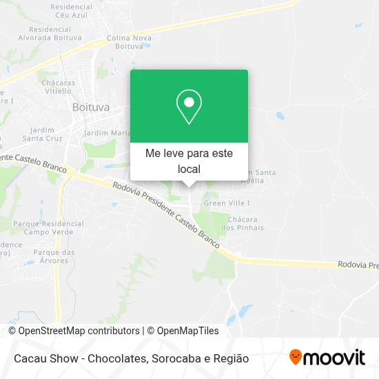 Cacau Show - Chocolates mapa