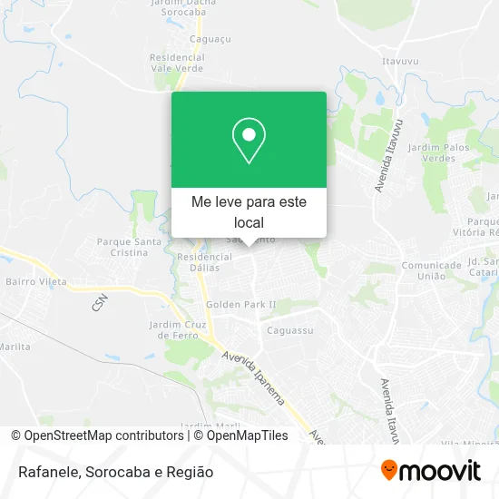 Rafanele mapa