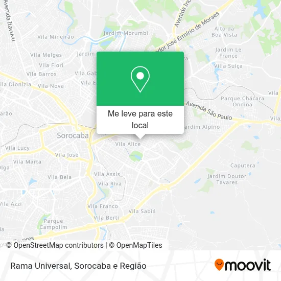 Rama Universal mapa