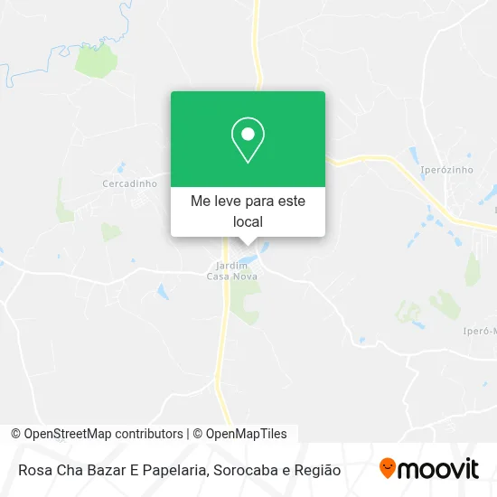 Rosa Cha Bazar E Papelaria mapa