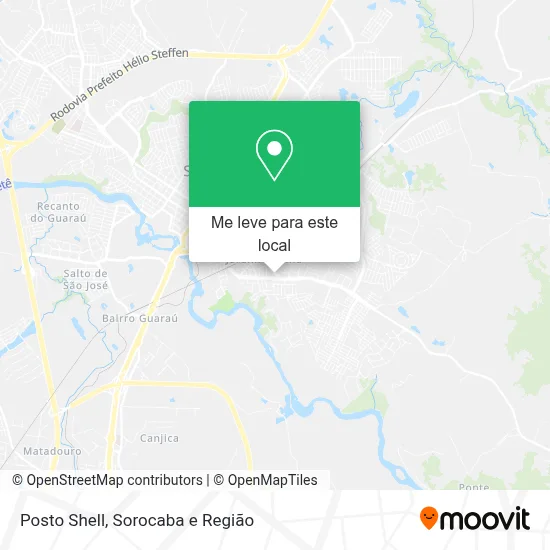 Posto Shell mapa