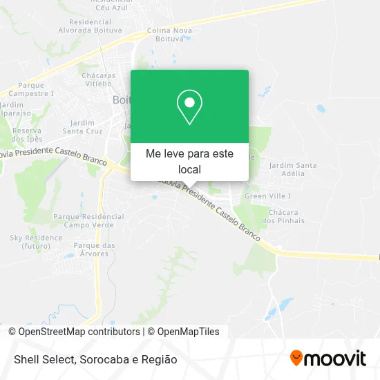 Shell Select mapa