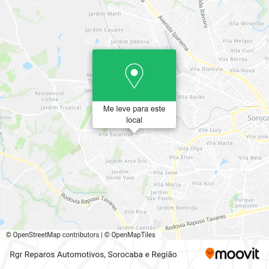 Rgr Reparos Automotivos mapa