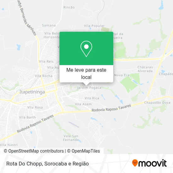 Rota Do Chopp mapa