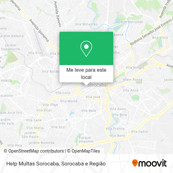 Help Multas Sorocaba mapa